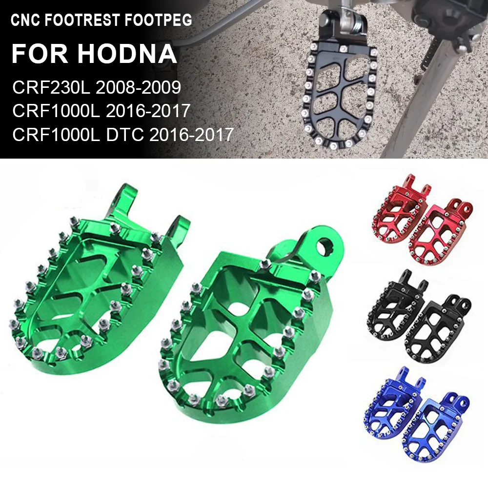 Motorcycle CNC Footrest Footpeg Foot Pegs Pedal For Honda CR80R CR85RB XR250R XR400R XR600R XR650L XR650R CRF230L CRF1000L DTC