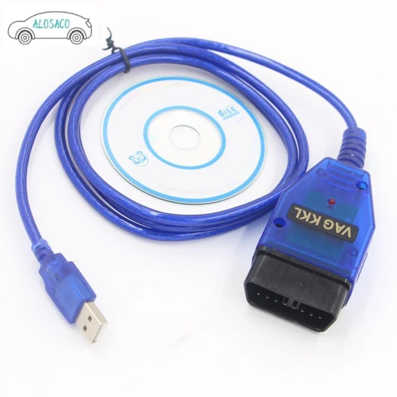 OBD2 To USB VAG KKL Fiat409.1 COM Interface LM339 CH340T FT232RL FT232RQ With Switch Tnterface Cable For VW Audi Seat Volkswagen