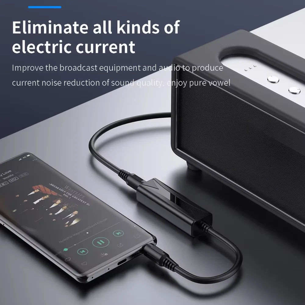 3.5mm AUX Audio Anti-interferentie Ground Loop Noise Filter Lsolator Elimineren Annuleren Voor Home Stereo Auto Audio systeem