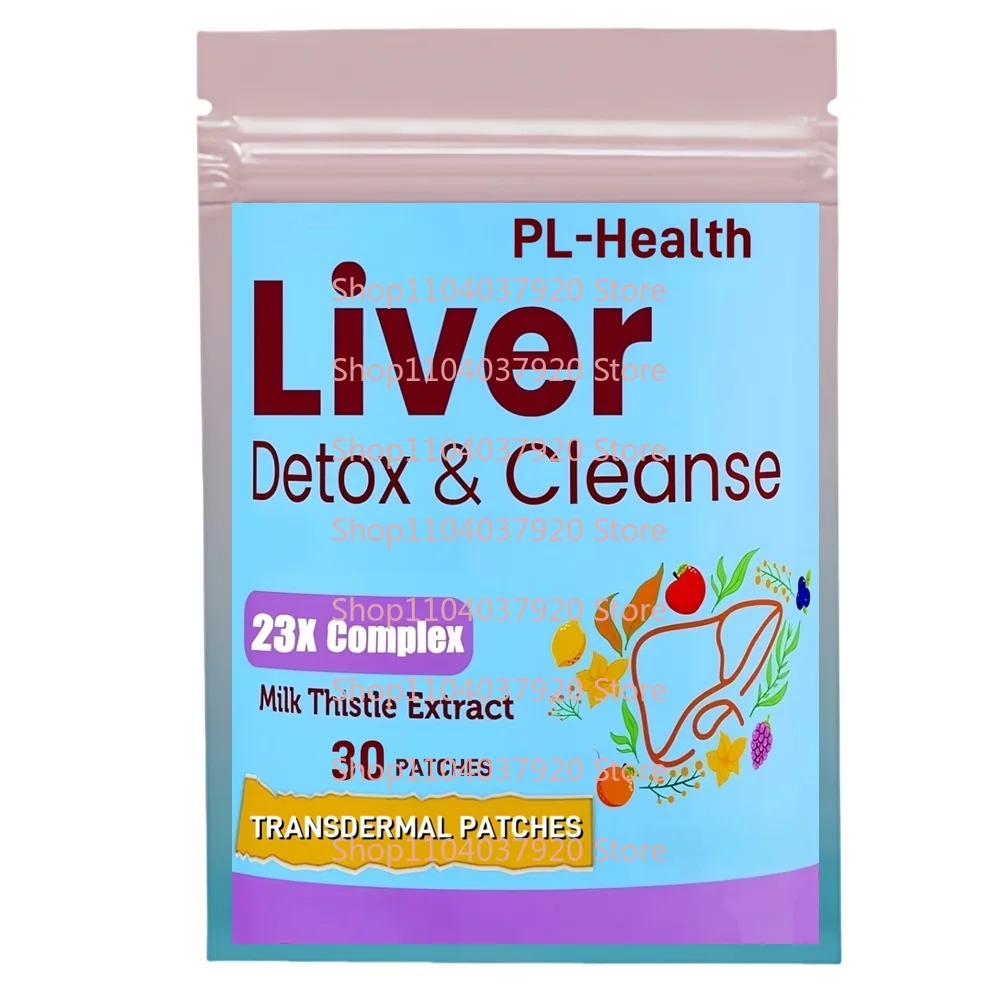 

30 пластырей для очищения печени, детоксикации и восстановления, транспьютерные пластыри с куркумой, поддержкой корня одуванчика, обновления, антиоксиданта, жетости, кожи