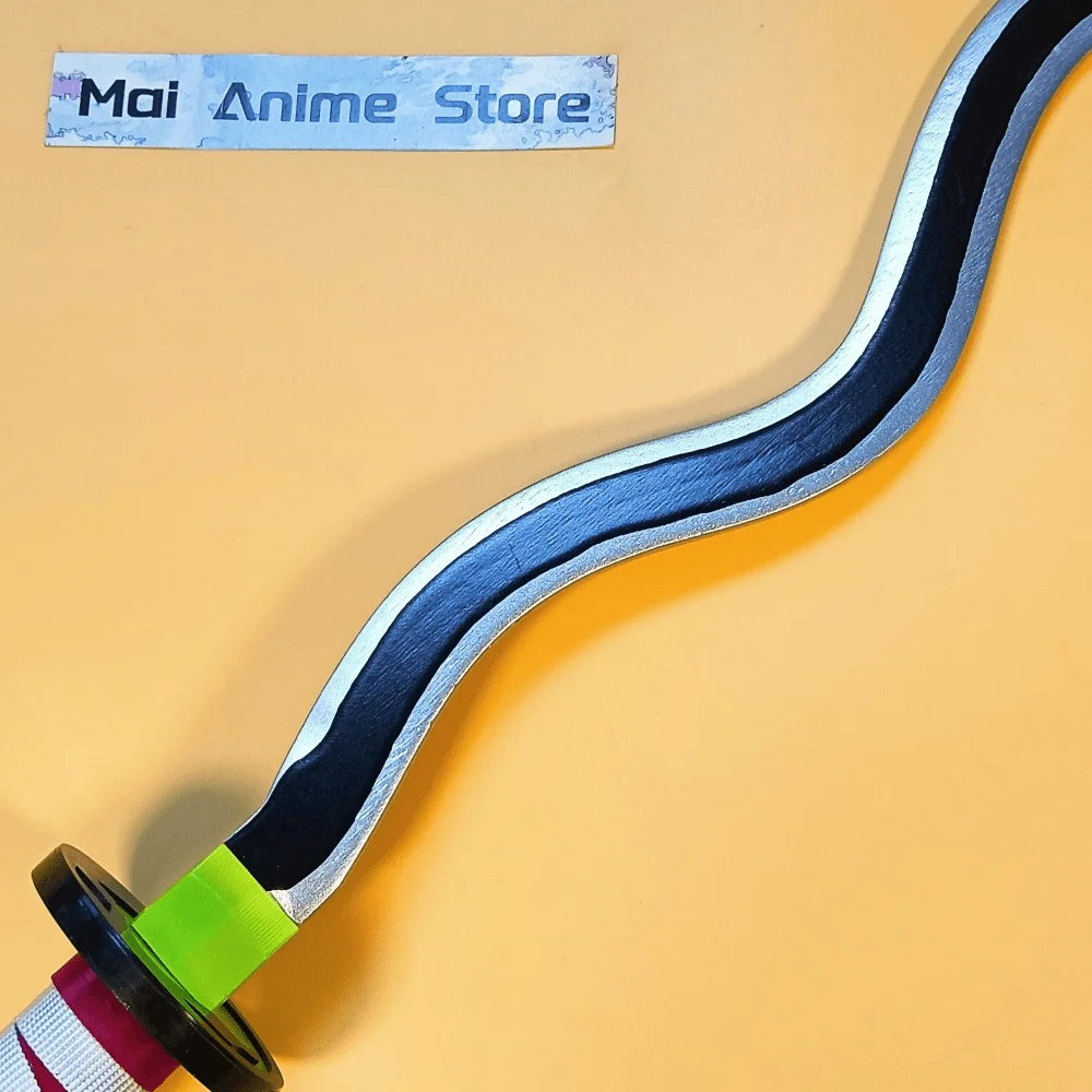 104cm 카타나 실물 크기 일본 카타나 사무라이 검 모델 중세 칼 검 검은색 칼 애니메이션 코스프레 소품 칼 날이 없는 장난감 선물