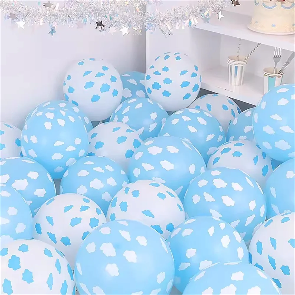 

10/20pcs 12inch Cloud Latex Balloons Birthday Wedding Decoration Hawaii Theme Party Decor Hen Party Pool Air Globos Supplies Toy