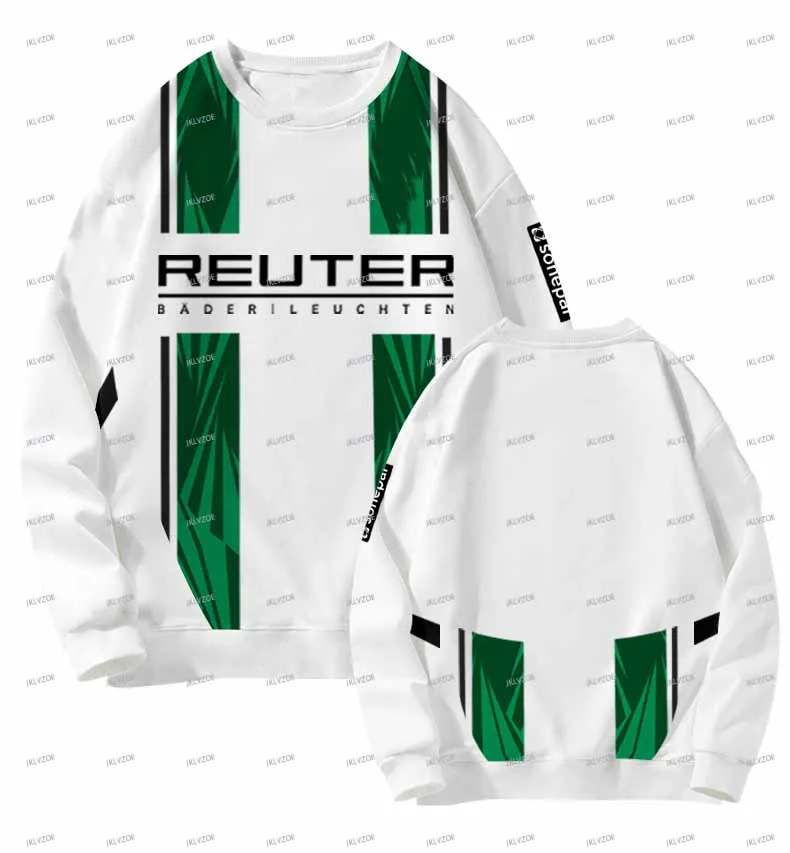 Men's Autumn and Winter Football Training Jersey Round Neck Sweatshirt Borussia M ö nchengladbach Fan Pullovers Men's Clothing