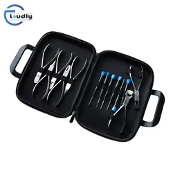 High Quality Eyeglasses Plier Set Nose Pad Temple Bridge Frame Adjusting Optical Frame Glasses Repair Hand Tool Kit RB015