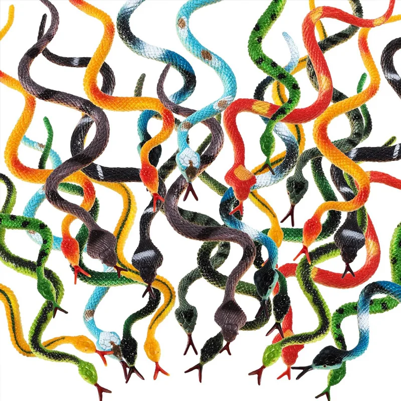 12 STKS Realistische Mini Snake Speelgoed Gag Geschenken Grappige Enge Pranks Prop Halloween Decoraties Regenwoud Feestartikelen Kinderen Tieners