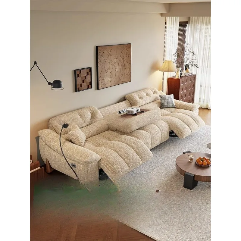 

Modern simple electric multi-functional circle gauze sofa