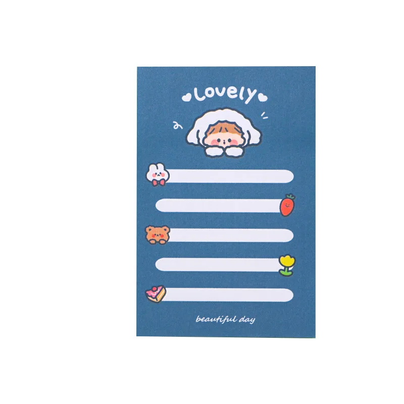 Sticky Notes Student IN Sticky Notes messaggio taccuino Note adesive strappabile cancelleria Kawaii
