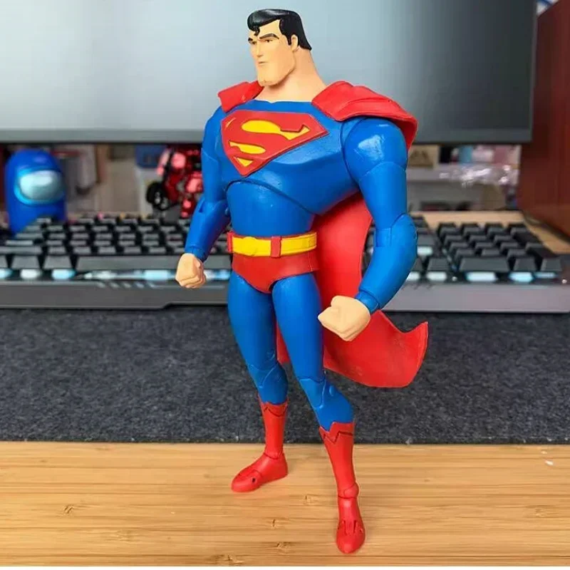 New Arrival Dc 16cm Macfarlane Figure Model Animation Adventure Superman Action Figure Pvc Desktop Decoration Toys Birthday Gift