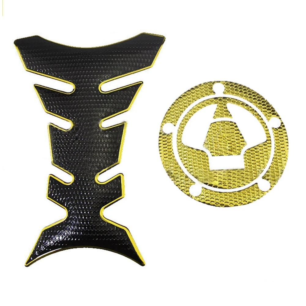 

2pcs/set Motorcycle Fuel Tank Protective Pad Rubber Decal Sticker Gas Cap Cover Pad Fit for Kawasaki Ninja Concours GTR Versys