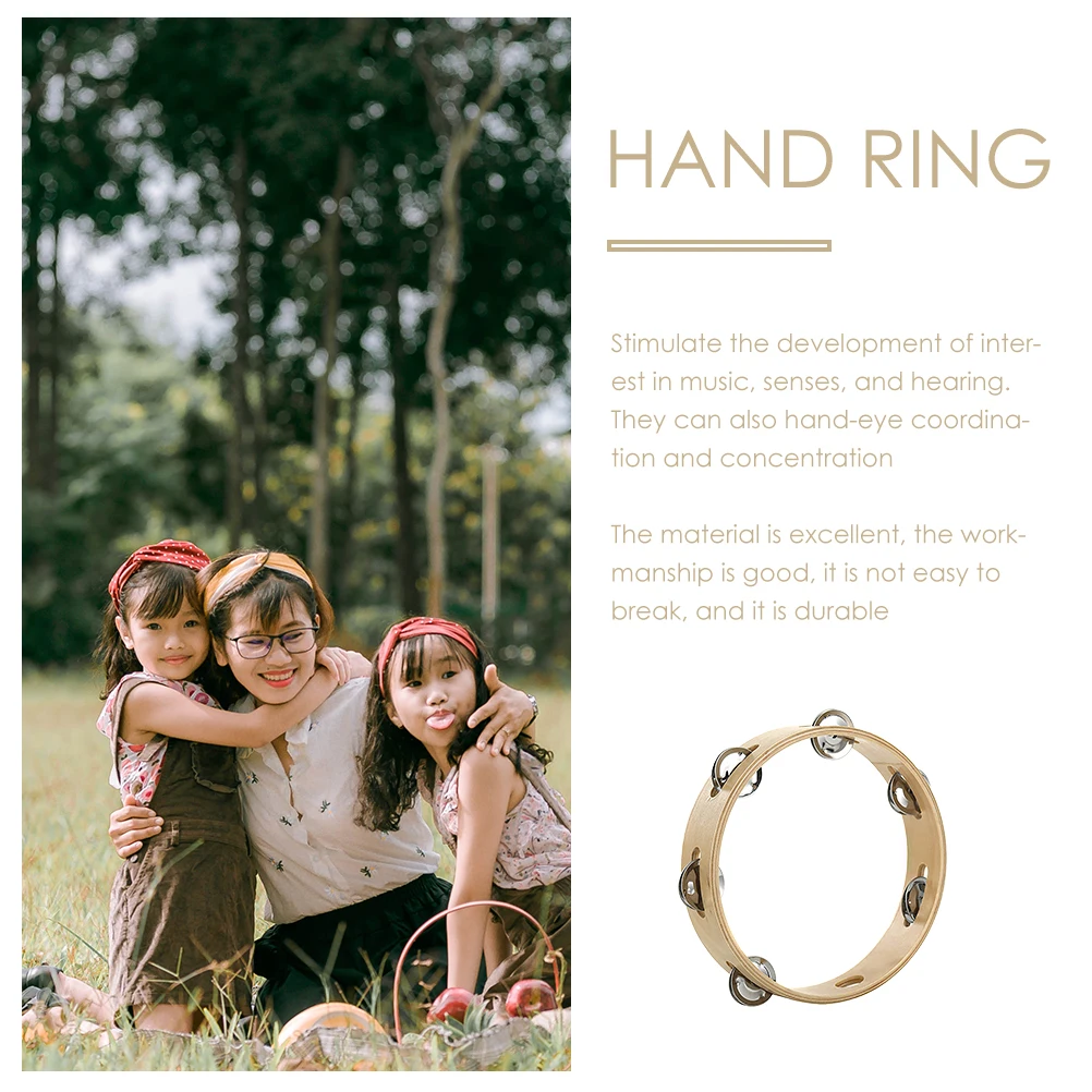 

Toy Hand-shooting Tambourine Circle Child Kids Toys Metal Children's Musical Instrument Enlightenment