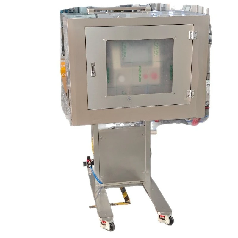 Forklift type servo capping machine with dust cover Wiring type capping machine Servo motor