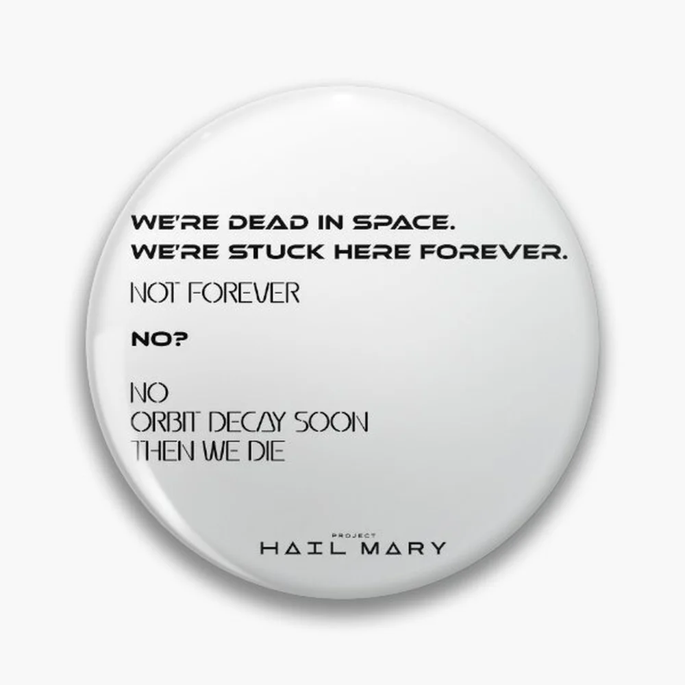 Dead in Space Pin Holographic Star Heart Pin Brooches Laminated Button Fashion Accessory