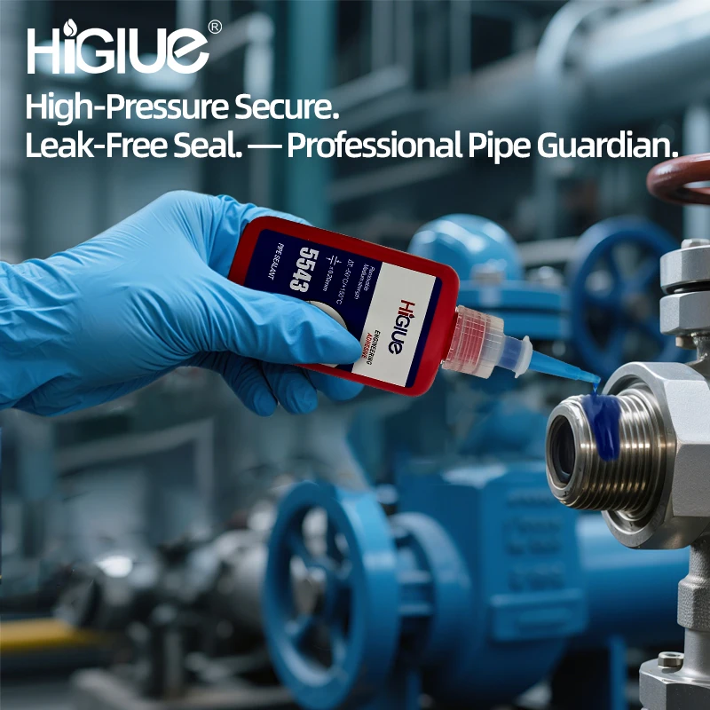 50ml 5543 Pipe Sealant, Liquid PTFE Tape, Thread Locker, Anaerobic Adhesive, Can Replace Mechanical Gaskets and Fasteners