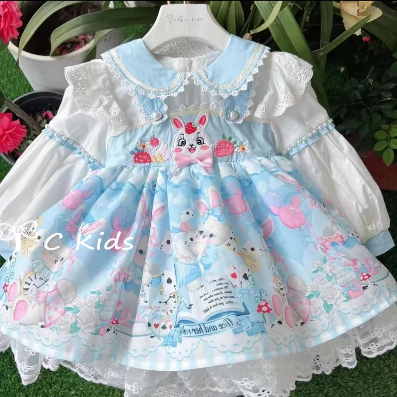 Summer New Children's Dress Lorita Princess Dress Little Girls' Clothing Rabbit Rabbit Dress Flower Girl Dresses for Weddings