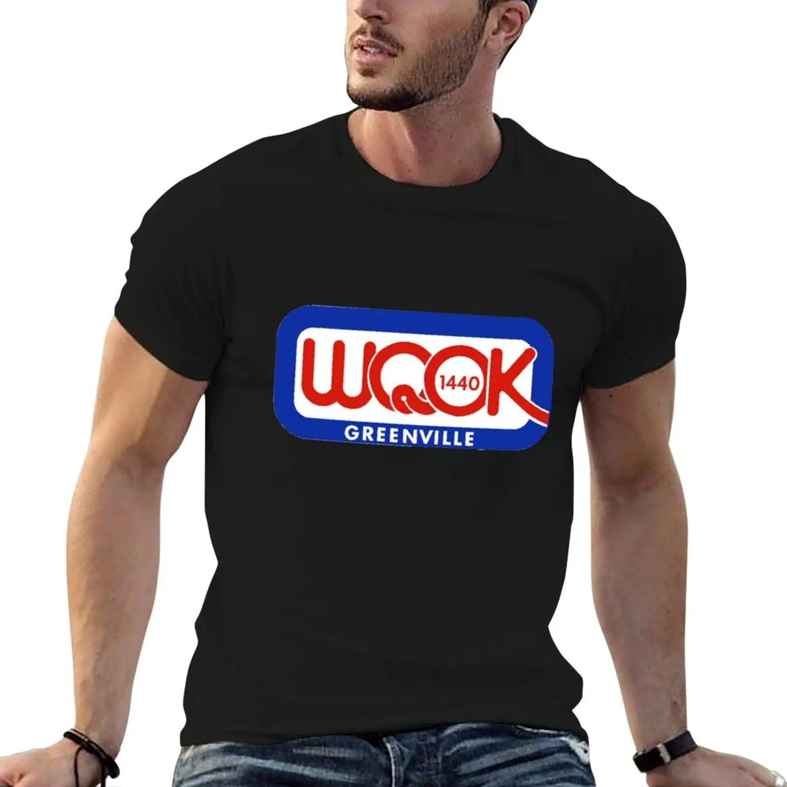 

WQOK Radio T-Shirt man t shirts for men casual cotton t shirt man T-Shirt