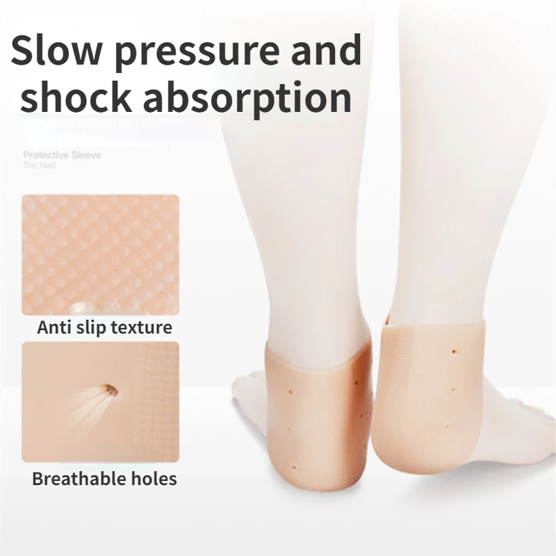 Heel Protective Cover Heel Dry Cracked Socks Foot Crack Prevention Tool Heel Crack Prevention Patch Silicone Foot Protection