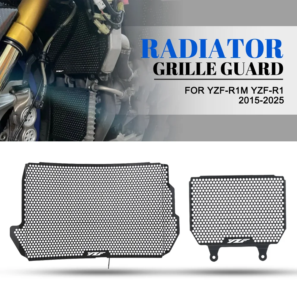 

Radiator Guard and Oil cooler Guard For Yamaha YZF-R1M YZF-R1 YZF R1 R1M 2015 2016 2017 2018 2019 2020 2021 2022 2023 2024 2025