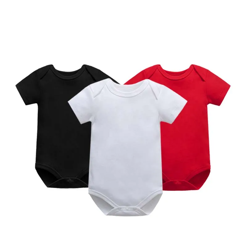 3 pieces Newborn Bodysuit Baby Clothes Cotton 0-24Months Body Baby Short Sleeve Underwear Infant Boys Girls Clothing Baby's Sets