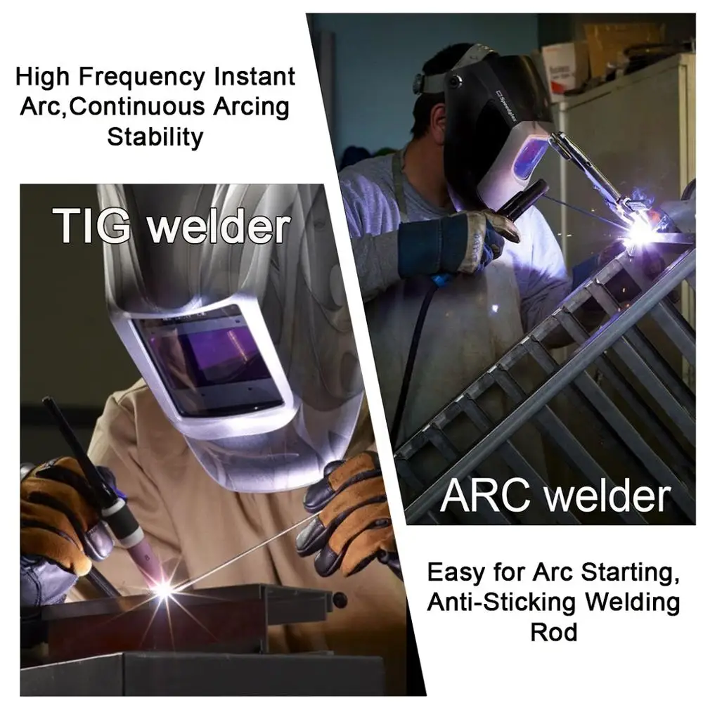 Plasmargon Tig Welder WSE Digital Control Gas Tig Stainless Steel Iron ITS200A Tig Series Dual Voltage Efficient Gas Tig
