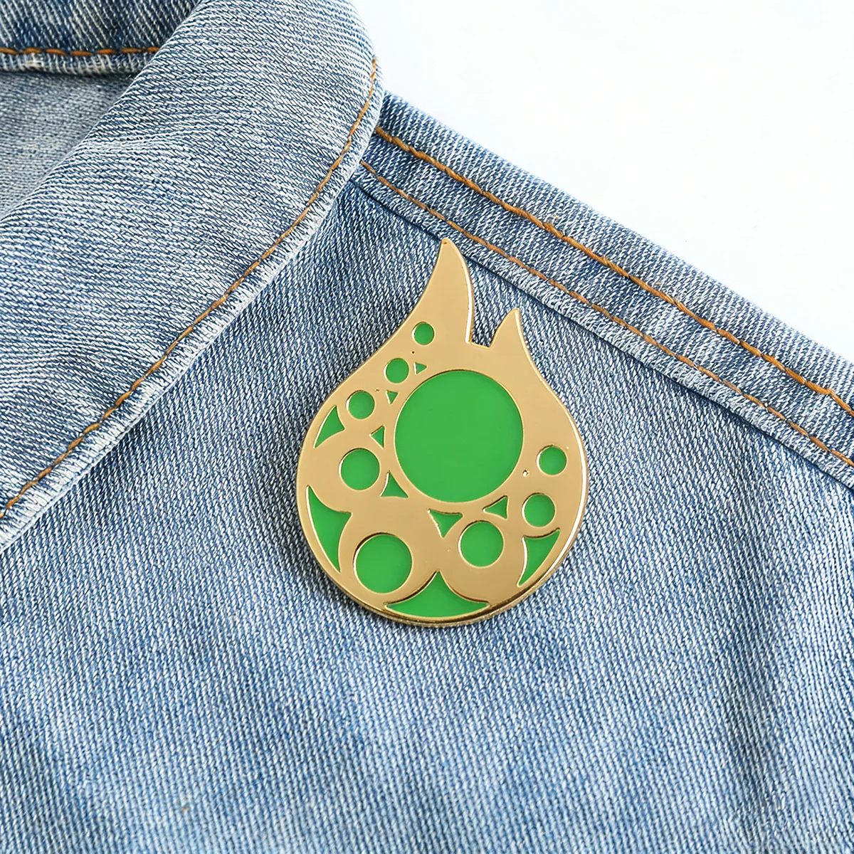 Games Farore's Flame Enamel Brooch Cartoon Cute Funny Metal Badge Backpack Lapel Pin Cosplay Jewelry Accessories Props Fan Gifts