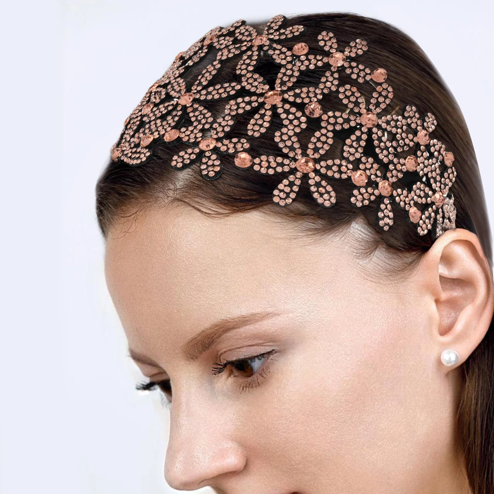 

Hair Accessories Headband Flowered Headbands for Women Press Card Fashion Bride