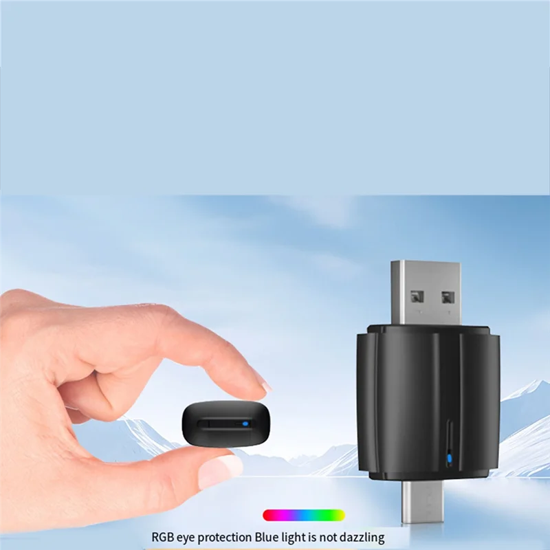 

A19Q-2 In 1 Car Radio Wired To Wireless Carplay Dongle Wireless Auto Type-C USB Plug And Play For Kia Toyota VW Benz