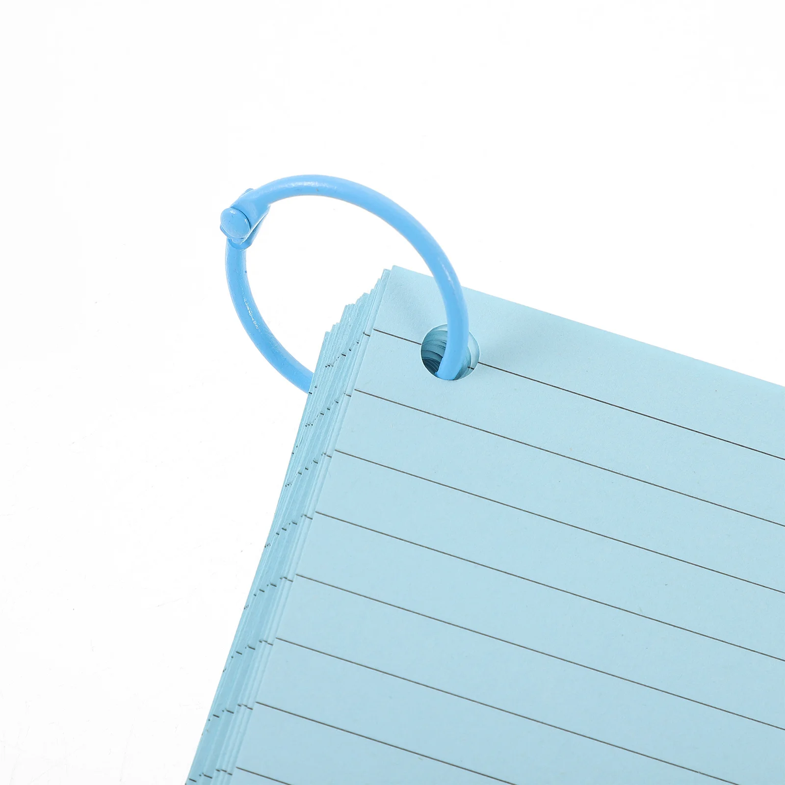 

1Set Blank Hole Punched Flashcards Notepad Index Cards Portable Memo Cards for Study Office Travel Office Blank Flashcards