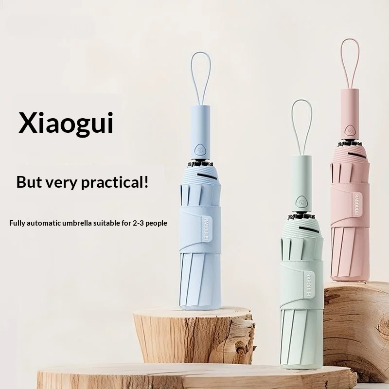 

Усиленный негабаритный автоматический зонт, ветрозащитный, с защитой от ультрафиолета, складной студенческий, дождь, солнце, двойного назначения