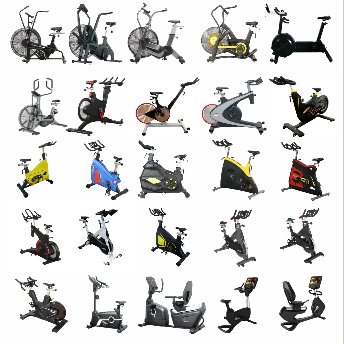 Exercise Bike,Commercial Gym Fitness Machine Cardio Magnetic Control Horizontal Exercise Bicycle Recumbent Bike