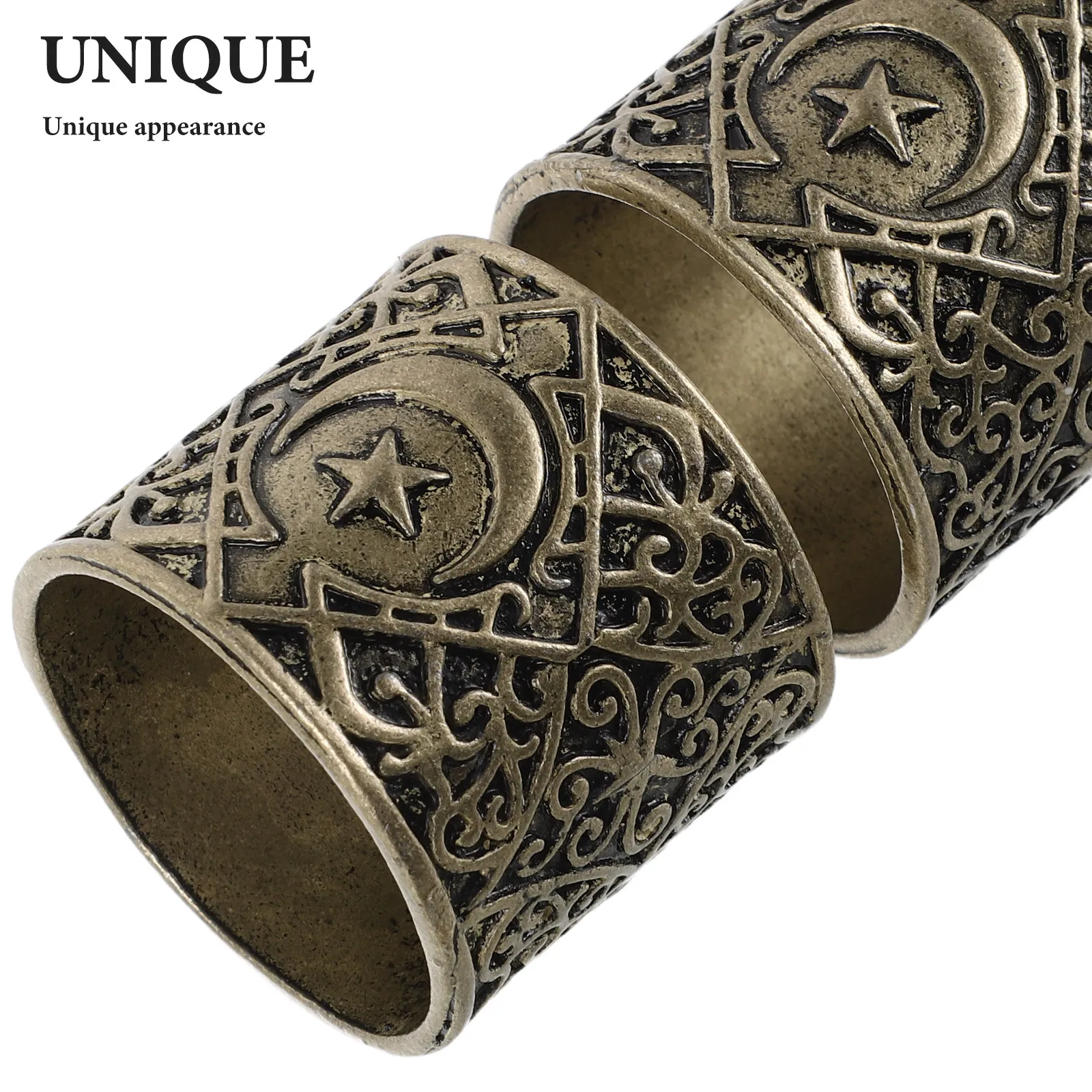 2Pcs Napkin Rings Gold Alloy Middle Eastern Mubarak Holder Buckle Reusable Ramadan Eid Table Decoration Elegant Serviette Ring