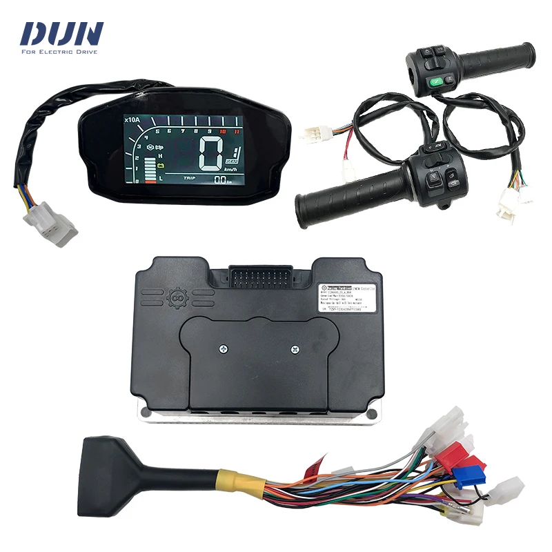 Fardriver Controller ND72680 V2 48V-72V DC 350A BLDC Motor Motherboard with DKD Display,Multi Functional Throttle
