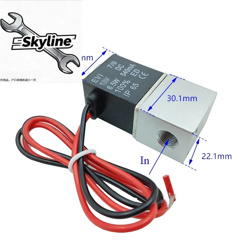 2-Way Solenoid Compressor Valve 12V 24V AC 110V 220V Normally Closed Direct-Acting Pneumatic for Water Air Oil 1/4'' 1/8''