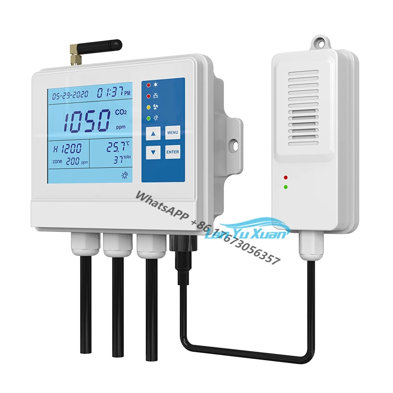 

Greenhouse CO2 Controller Carbon Dioxide Meter 0-5000 PPM For Control Valve And Fan