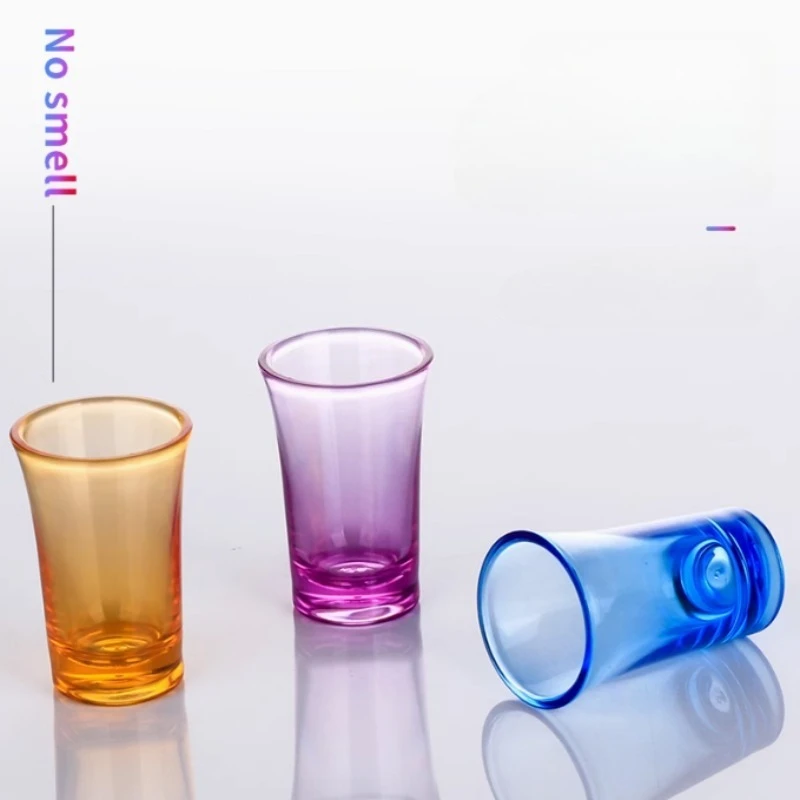10 PCs BPA-Free Plastic Shot Glasses Set, Shatterproof Cocktail & Vodka Cups for Party Bar Wedding, Dishwasher Safe Barware,