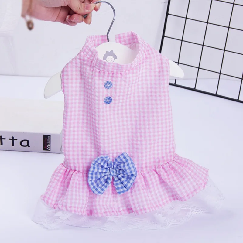 Summer Princess Pet Dress For Dogs Little Small Puppies Animal Cat Tutu Wedding Party Skirt Clothes For Chihuahua Yorks