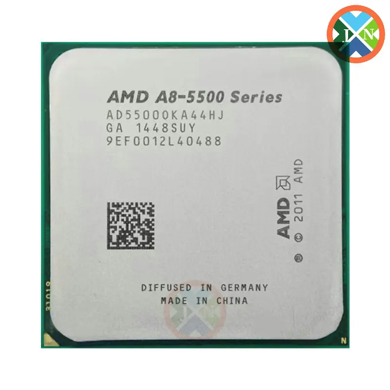 معالج Amd a8 ، a8 ، a8 k a8 5500b 2ghz رباعي النواة ، وحدة معالجة مركزية ، 65 واط ، ad5500ok44hj/ad550boka44hj, fm2