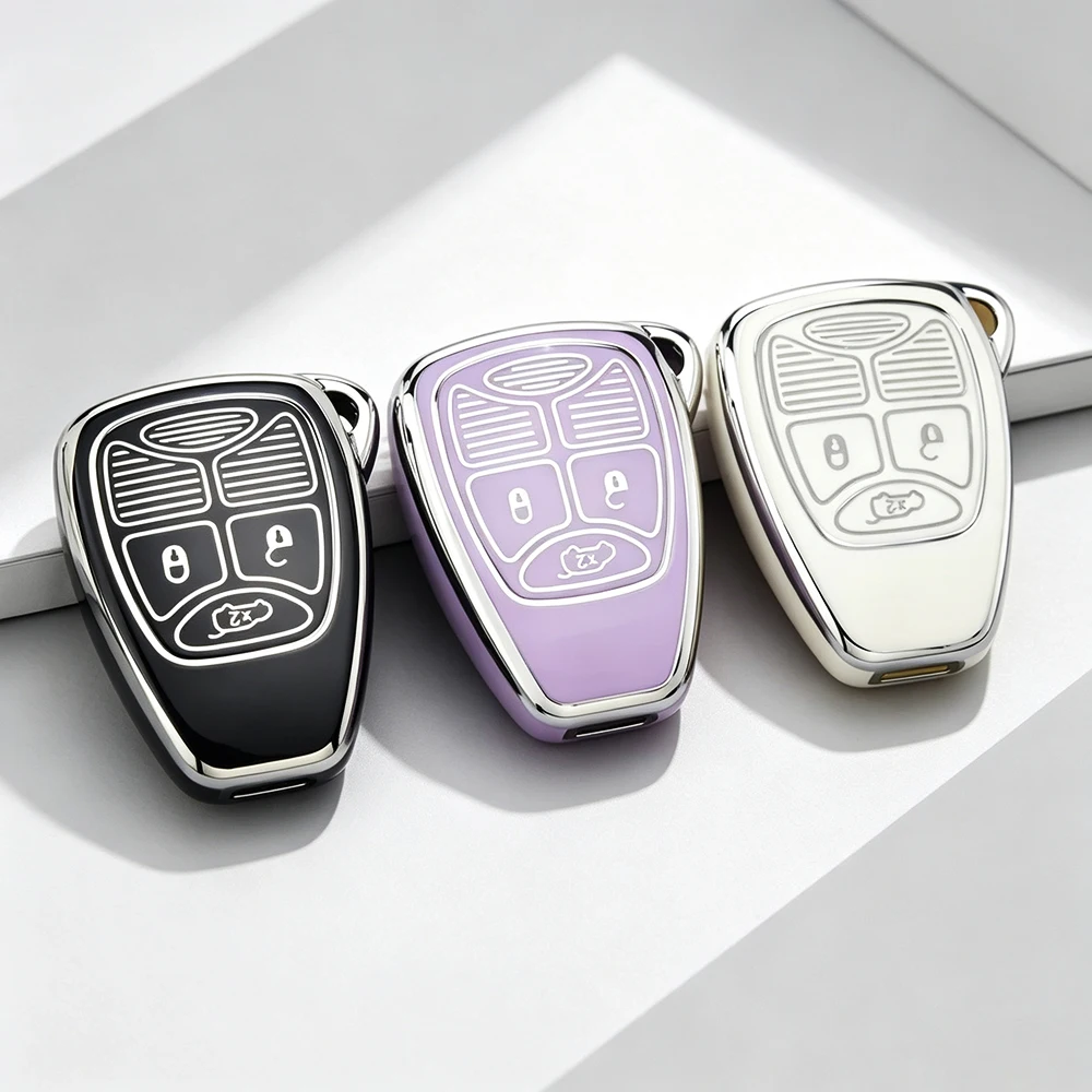 TPU Remote TPU Car Key Shell Cover for Chrysler 300 Aspen for Dodge Dakota Durango for Jeep Grand Cherokee Commander 3