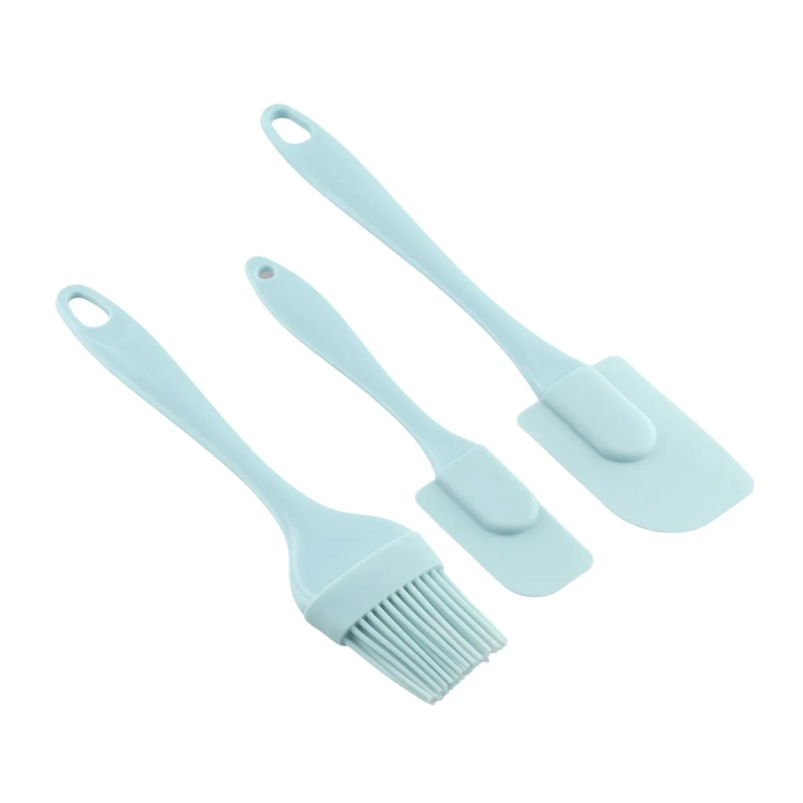 3PCS Split Silicone Spatula Oil Brush Kitchen Baking Supplies Cake Cream Spatula Set Bakery  Tableware Kitchen Cake Tool