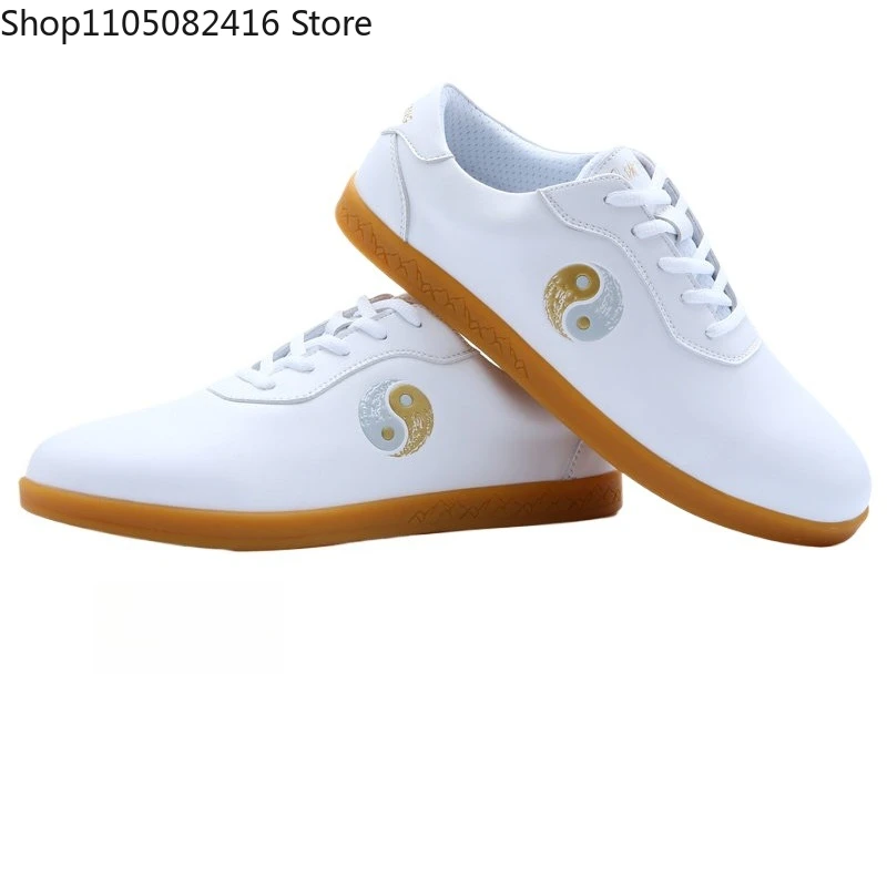 

Tai Chi Kung Fu Shoes Genuine Leather Soft Cowhide Sole Tai Chi Martial Arts Athletic Shoes