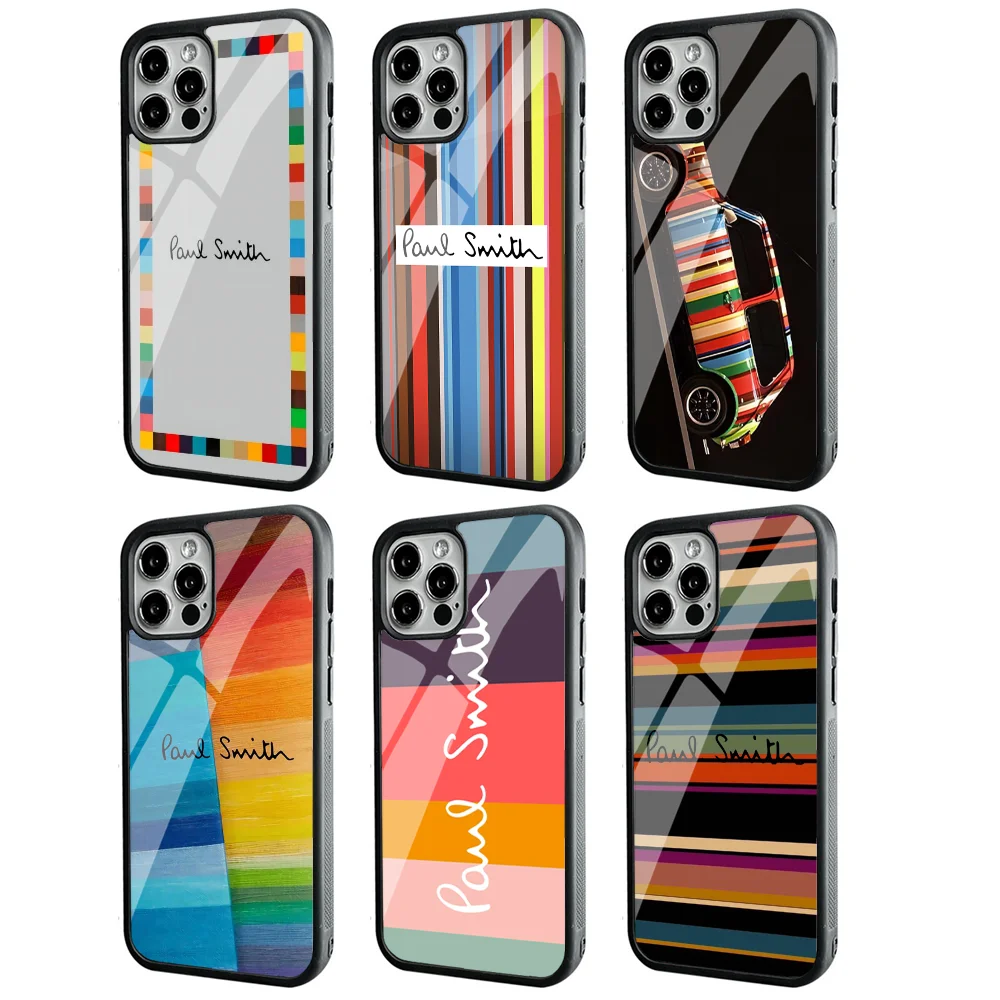 S-Smith Fashion P-Paul Phone Case For IPhone 11 12 13 14 15 Plus Pro Max Mirror Acrylic PC TPU Cover