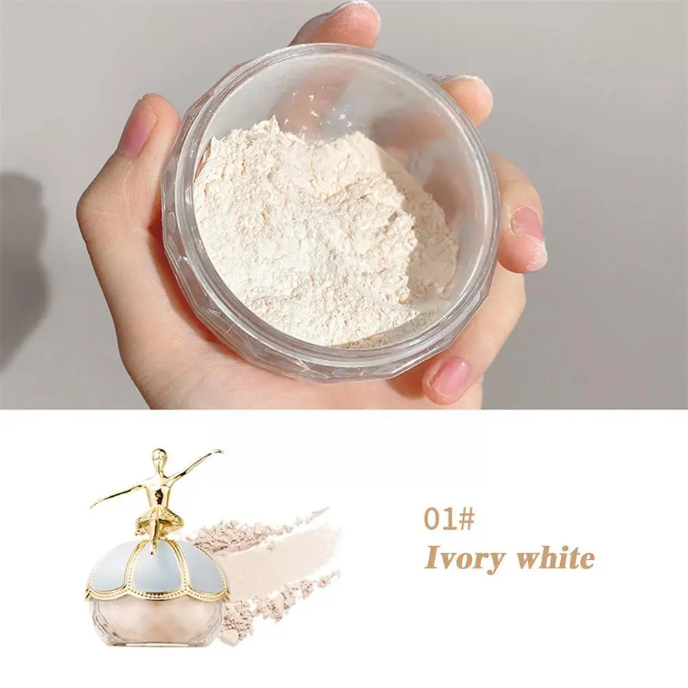 Ballet Makeup Powder Air Sense Makeup Oil Control Waterproof Loose Makeup 20g Powder Long-lasting Pores Invisible Greasy K9P9