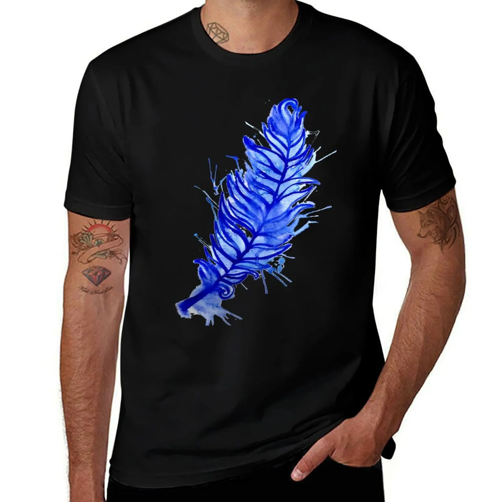 

Winter Feather T-Shirt t shirt man luxury cotton t shirt man man t shirt cotton high quality T-Shirt