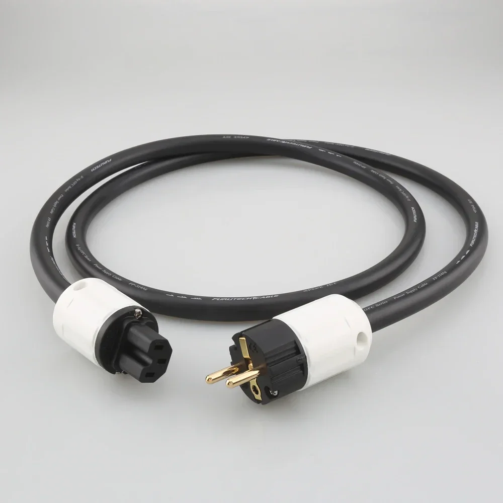 HIFI FP-314Ag Silver Plated Speaker Aduio Amplifier Power Cable Line Cord with P-320E Schuko EU US Plug CD Player AC