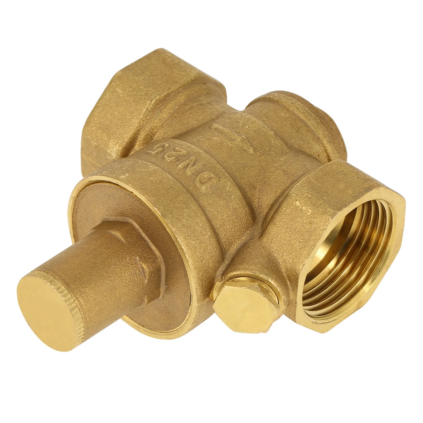 1Pcs DN25 Pressure Regulator Valve Brass Adjustable Water Pressure Regulating Valve Piston Structure Piston Structure