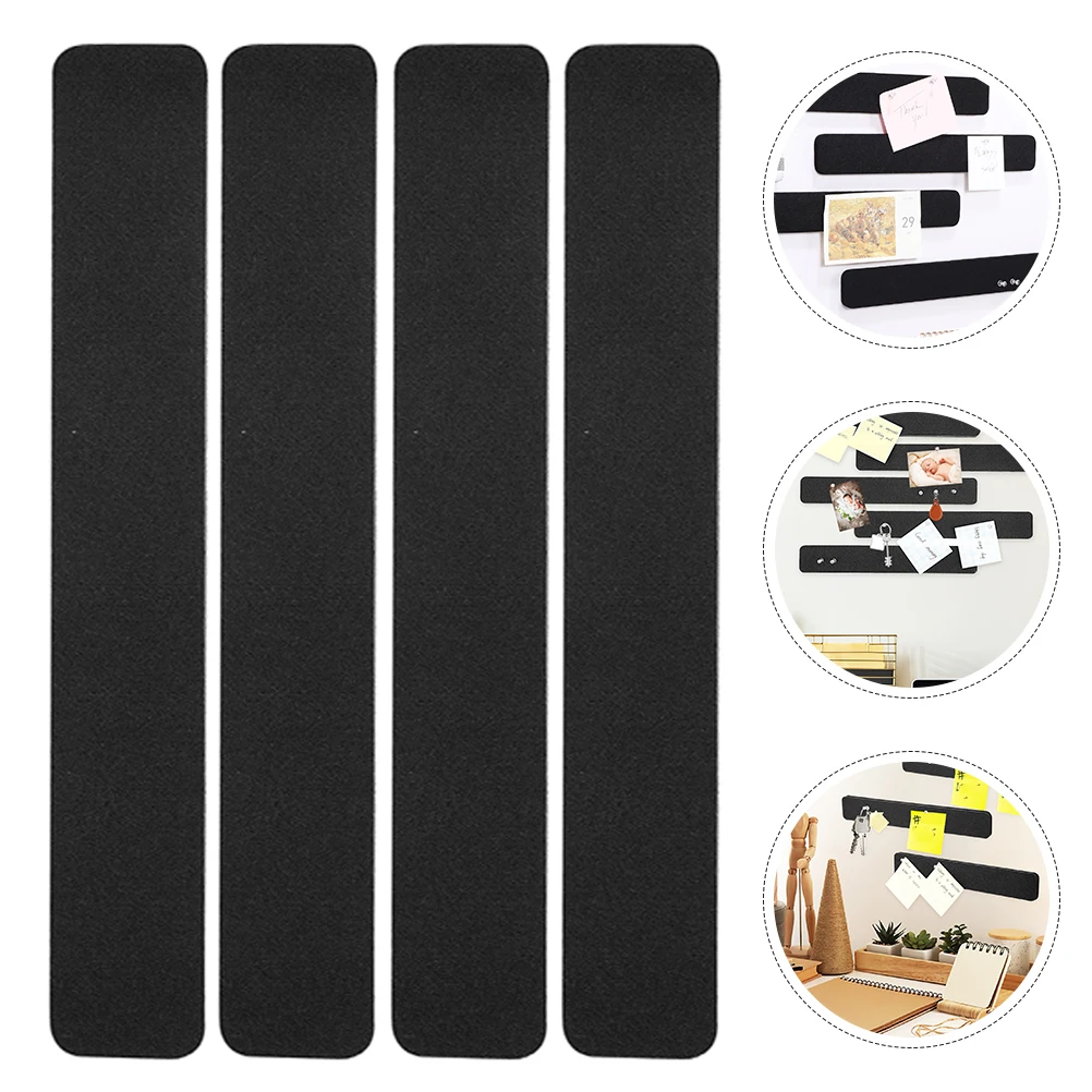 

10pcs Felt Bulletin Strips Self Adhesive Cork Bars For Office Home Classroom Wall Pin Board Reusable Notice Board For Notes