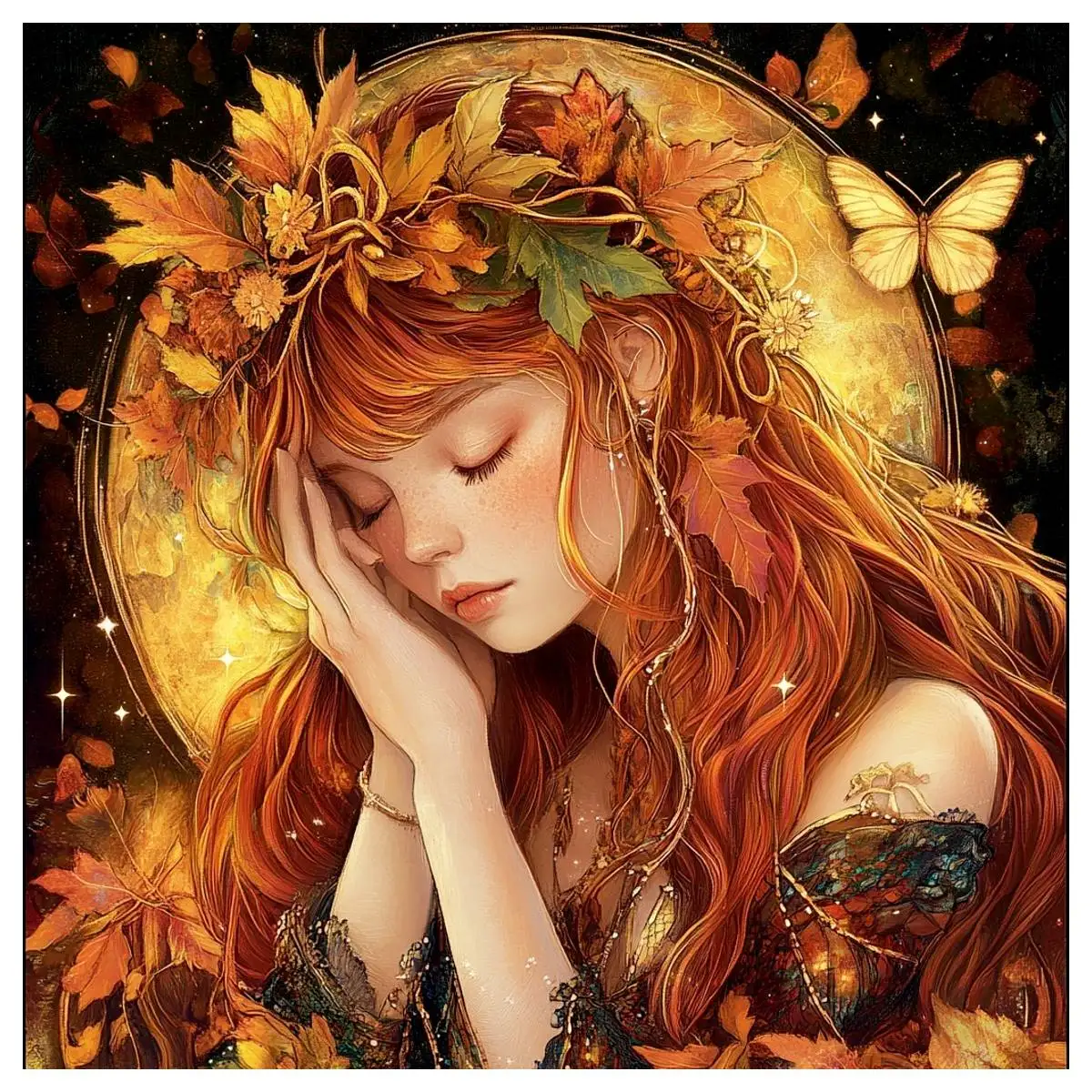 Sleeping Angel 40X40CM/15.74inch Cross Stitch Kit DIY 11CT/14CT Embroidery New Arrival Crafting Supplies for Gift