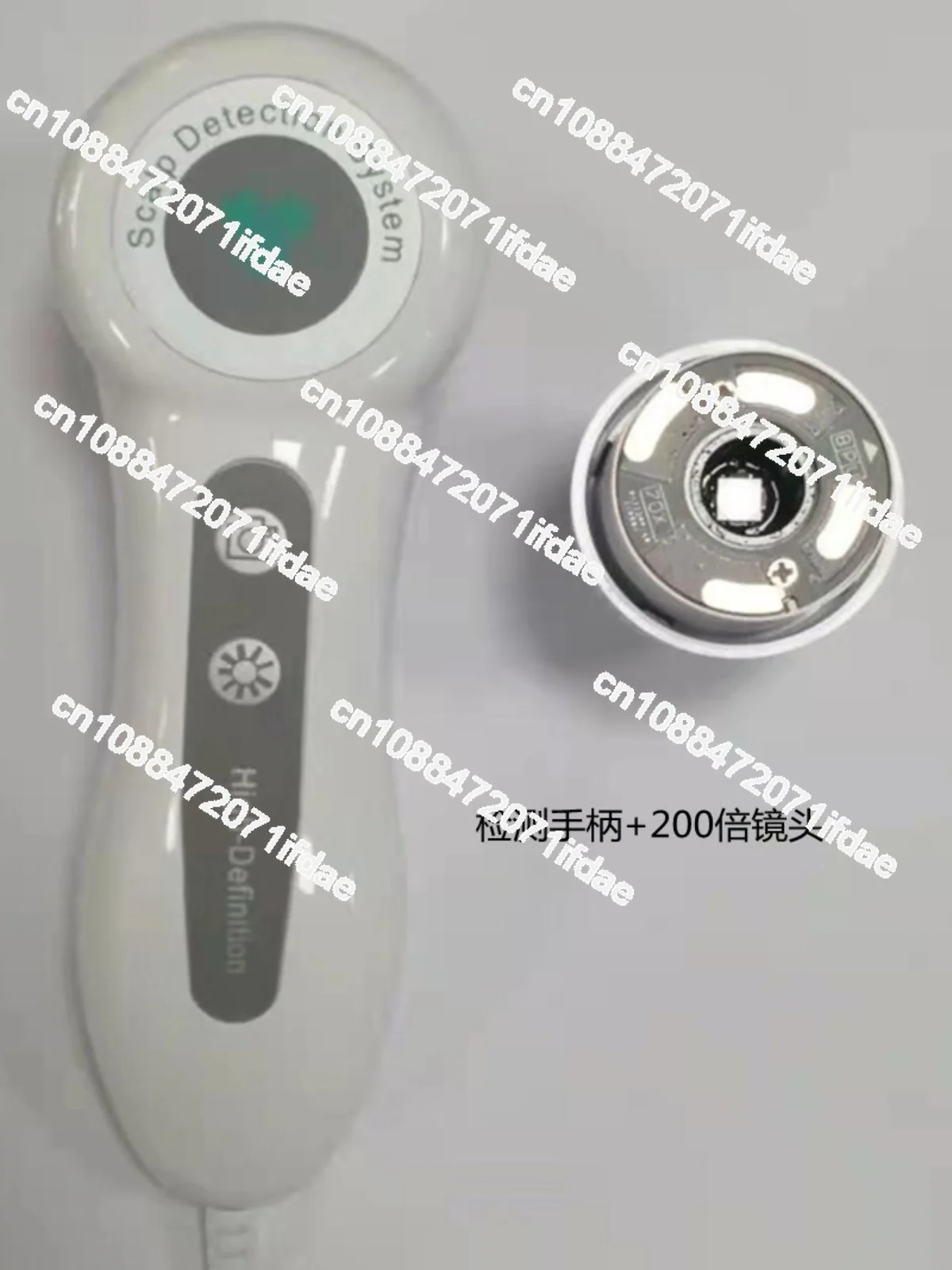 Scalp detection Skin 200 times 70 times three spectral high definition probe mirror Scalp detector Handle lamp hair