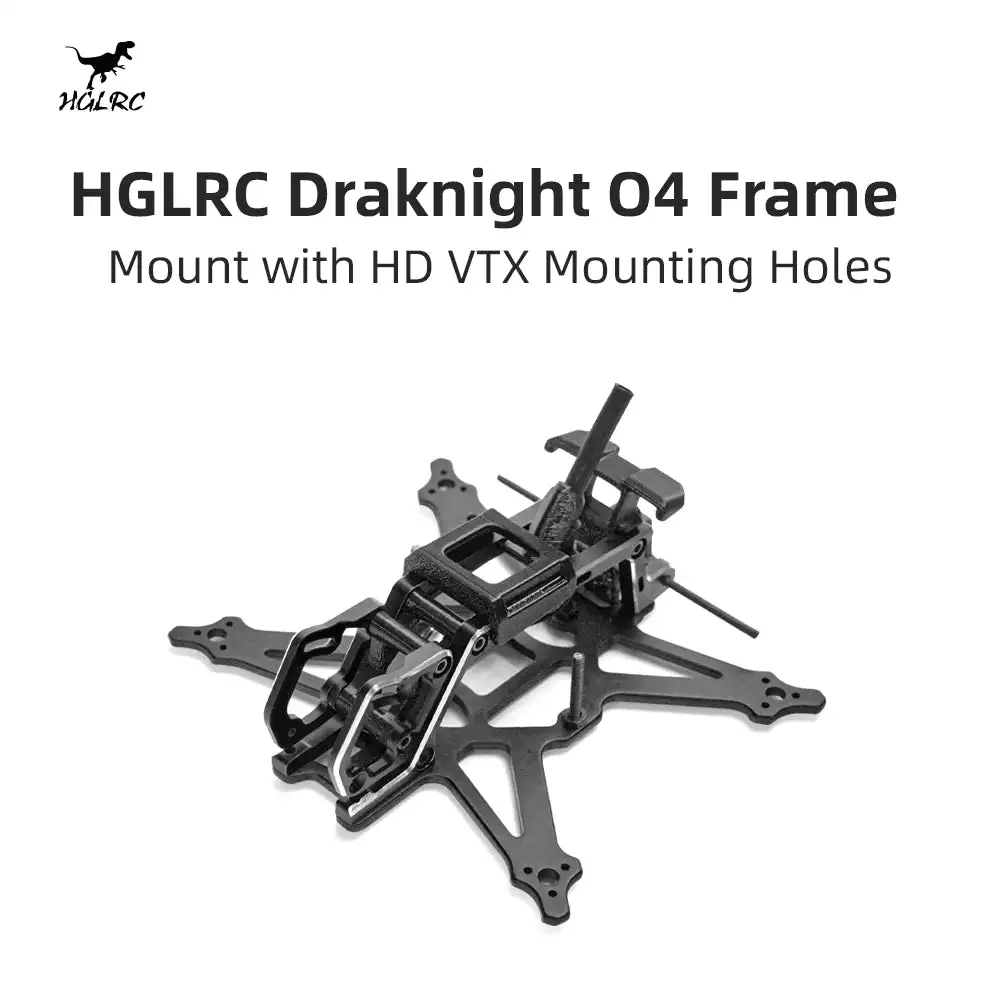 HGLRC Draknight O4 Frame Kit 2 Inch Carbon Fiber for DJI O4 Air Unit FPV Drone