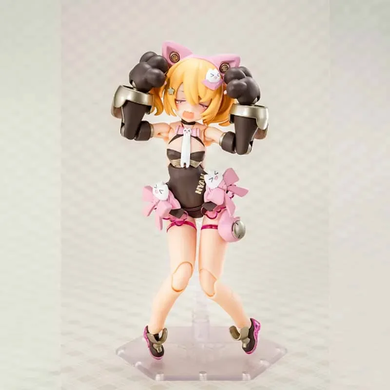Alta qualidade Kotobukiya Original MEGAMI DISPOSITIVO PUNI MOFU KURO MAO Anime Action Figure Montagem Modelo Brinquedos Modelo Colecionável