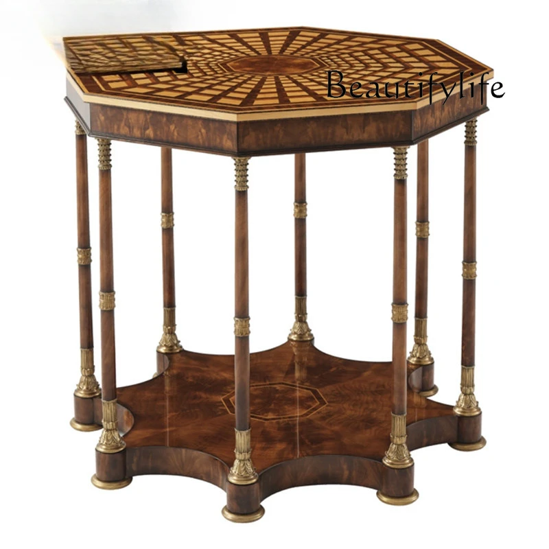 

Villa welcome table European porch table Alexander octagonal porch foyer hall flower table